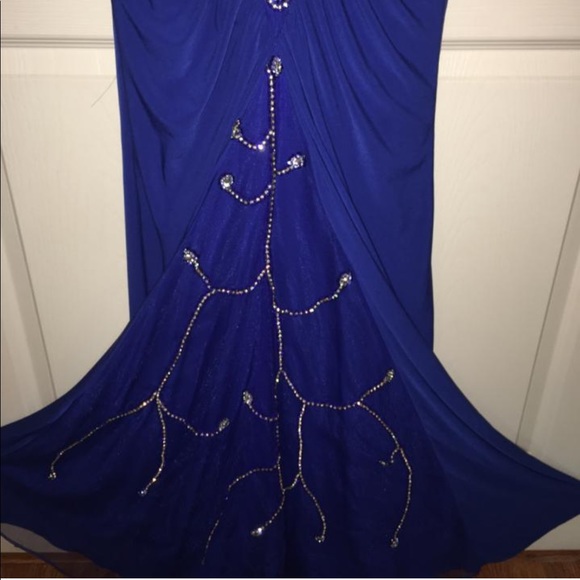 Jovani Designer Evening Dress Prom Dress (Blue) - Picture 5 of 9